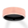 Thumbnail Image 1 of Now + Forever Men's Two-Tone Wedding Band Stainless Steel/Ion-Plating