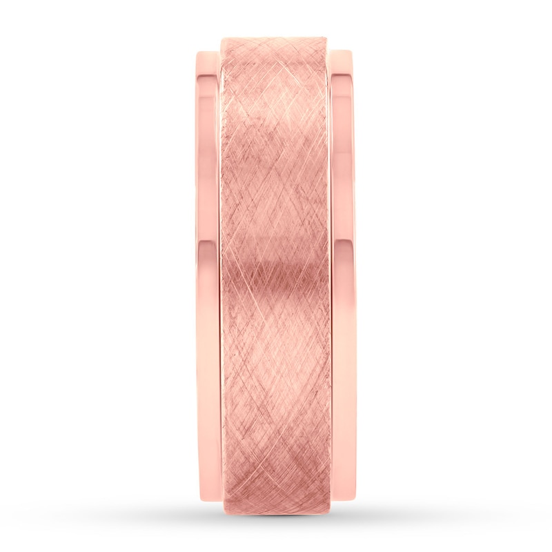 Main Image 3 of Now + Forever Men's Two-Tone Wedding Band Stainless Steel/Ion-Plating