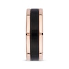 Thumbnail Image 2 of 8mm Wedding Band Black & Rose Tungsten Carbide Size 10