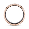 Thumbnail Image 3 of 8mm Wedding Band Black & Rose Tungsten Carbide Size 10