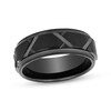 Thumbnail Image 1 of 8mm Wedding Band Black Tungsten Carbide Size 10