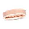 Thumbnail Image 0 of 6mm Satin Wedding Band Rose Tungsten Carbide