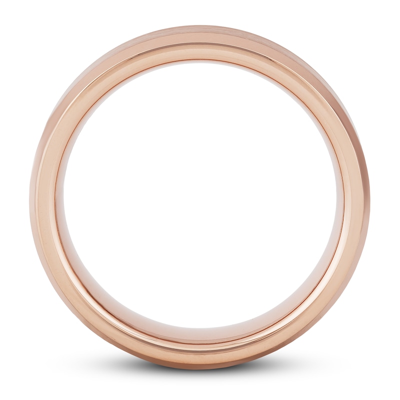 Main Image 3 of Now + Forever 6mm Satin Wedding Band Rose Tungsten Carbide