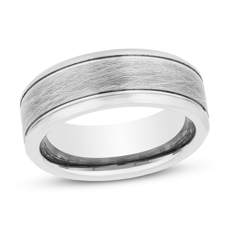 Main Image 1 of Now + Forever 8mm Wedding Band Tungsten Carbide