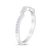 Thumbnail Image 1 of THE LEO First Light Diamond Round-Cut Wedding Band 1/5 ct tw 14K White Gold