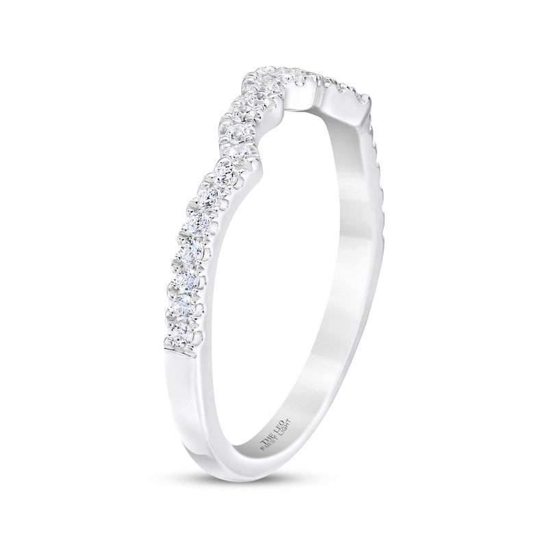 Main Image 2 of THE LEO First Light Diamond Round-Cut Wedding Band 1/5 ct tw 14K White Gold