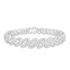 Thumbnail Image 1 of Diamond Marquise Link Bracelet 1/2 ct tw Sterling Silver 7.25"