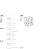 Thumbnail Image 3 of KAY Lab-Grown Diamonds Solitaire Stud Earrings 4 ct tw 14K White Gold (F/SI2)