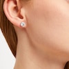 Thumbnail Image 4 of KAY Lab-Grown Diamonds Solitaire Stud Earrings 4 ct tw 14K White Gold (F/SI2)