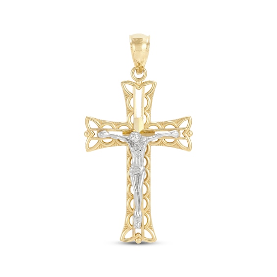 Kay Men's Crucifix Charm 14K Two-Tone Gold