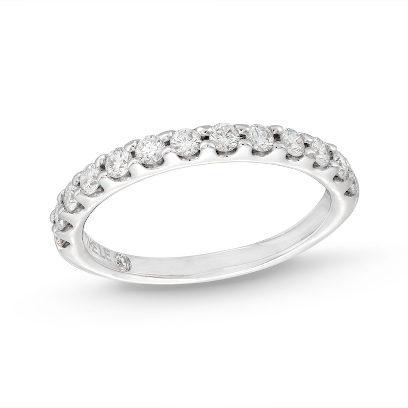 THE LEO Diamond Anniversary Ring 3/8 ct tw Round-cut 14K White Gold