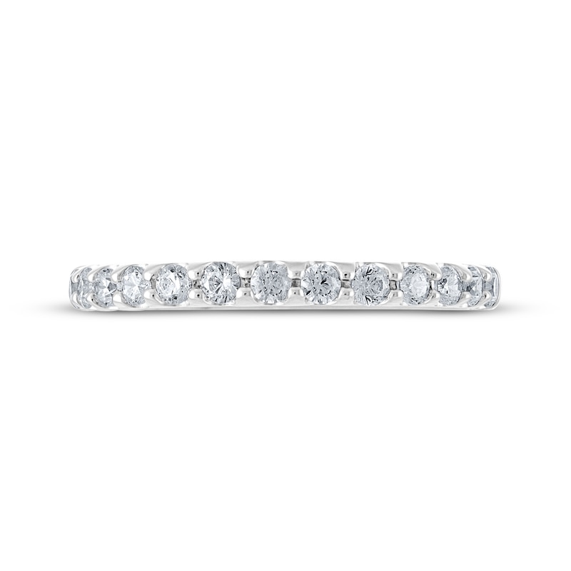 THE LEO Diamond Anniversary Ring 3/8 ct tw Round-cut 14K White Gold