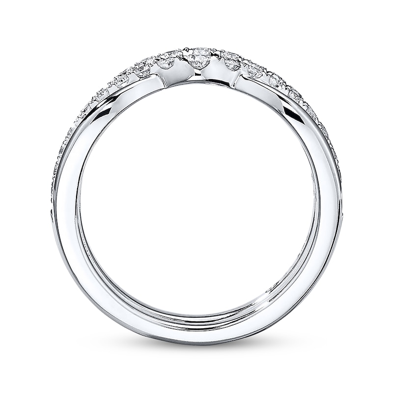THE LEO Diamond Enhancer Ring 3/4 ct tw Round-cut 14K White Gold