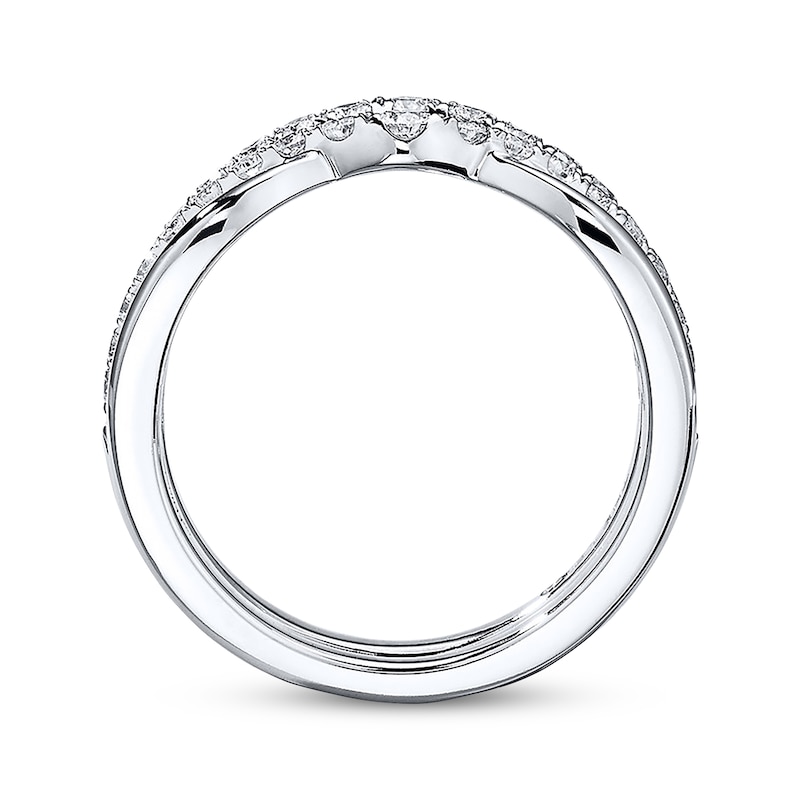 Main Image 2 of THE LEO Diamond Enhancer Ring 3/4 ct tw Round-cut 14K White Gold