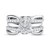 Thumbnail Image 4 of THE LEO Diamond Enhancer Ring 3/4 ct tw Round-cut 14K White Gold