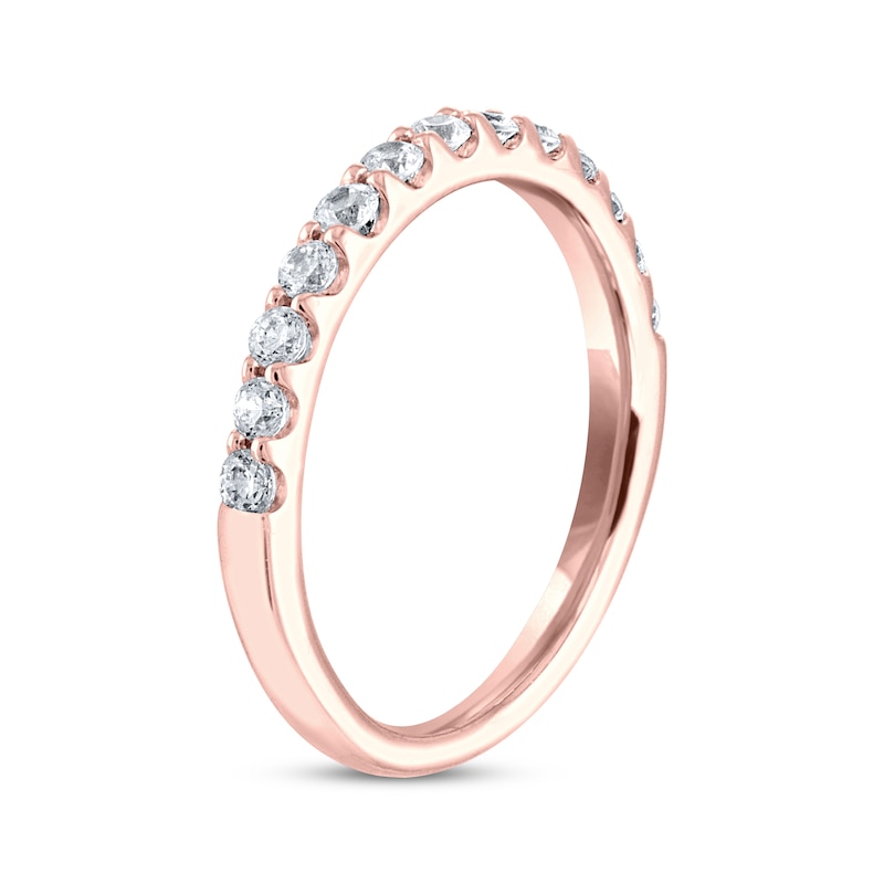 THE LEO Diamond Anniversary Ring 3/8 ct tw Round-cut 14K Rose Gold