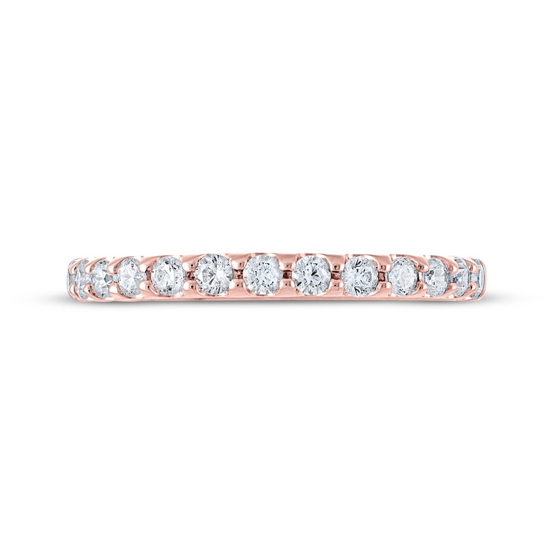 Main Image 3 of THE LEO Diamond Anniversary Ring 3/8 ct tw Round-cut 14K Rose Gold