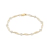Thumbnail Image 1 of Diamond Link Bracelet 1/4 ct tw 10K Yellow Gold 7.5”