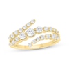 Lab-Created Diamonds by KAY Graduated Spiral Ring 3/4 ct tw 14K Yellow Gold