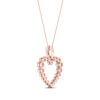 Thumbnail Image 3 of KAY Lab-Grown Diamonds Round-Cut Heart Necklace 1/2 ct tw 10K Rose Gold 18”