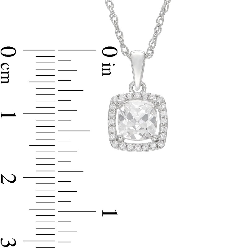 Cushion & Round-Cut White Lab-Created Sapphire Gift Set Sterling Silver