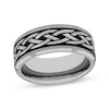 Thumbnail Image 1 of Now + Forever Men's Celtic Knot Wedding Band Tungsten & Black Ion Plate