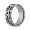 Thumbnail Image 2 of Now + Forever Men's Celtic Knot Wedding Band Tungsten & Black Ion Plate