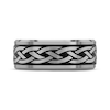 Thumbnail Image 3 of Now + Forever Men's Celtic Knot Wedding Band Tungsten & Black Ion Plate