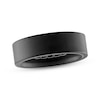 Thumbnail Image 0 of Men's Sandblasted Wedding Band Black Ion-Plated Tungsten