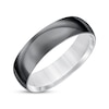 Thumbnail Image 1 of Men's Polished Wedding Band Black Titanium 6mm