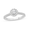 Thumbnail Image 1 of Now + Forever Round-Cut Diamond Halo Engagement Ring 3/4 ct tw 14K White Gold