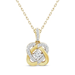 Center of Me Diamond Necklace 1/4 ct tw 10K Yellow Gold 18"