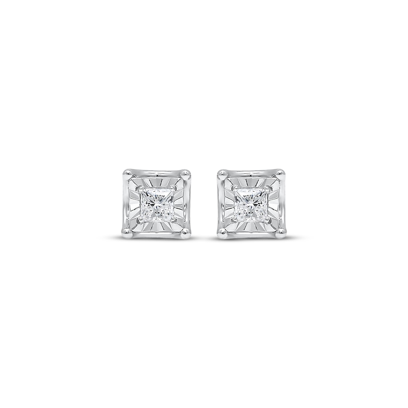 Princess-Cut Diamond Stud Earrings 1/3 ct tw Sterling Silver (J/I3) | Kay