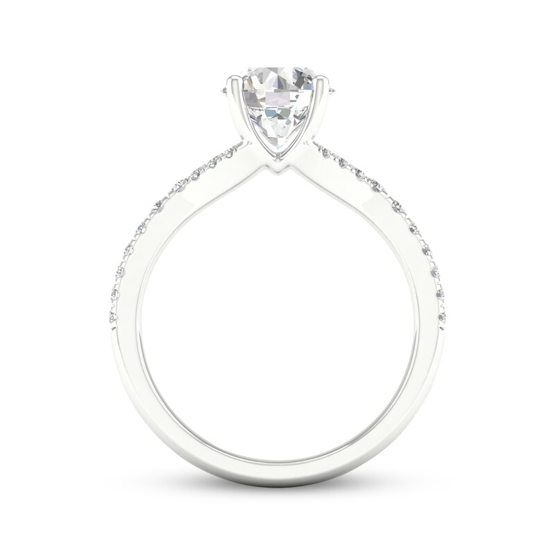 LabCreated Diamonds by KAY RoundCut Engagement Ring 13/4 ct tw 14K