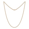 Thumbnail Image 1 of 3.5mm Figaro Chain Necklace Hollow 14K Yellow Gold 18&quot;