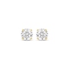 Thumbnail Image 2 of Certified Round-Cut Diamond Solitaire Stud Earrings 1/2 ct tw 14K Yellow Gold (I/I1)