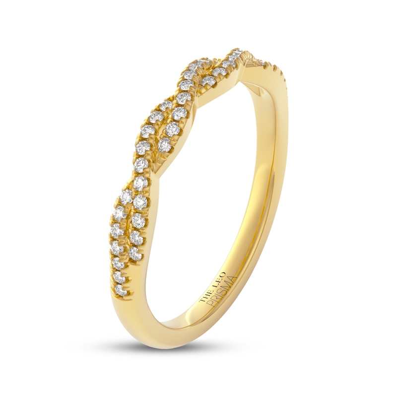 Main Image 2 of THE LEO Prisma Diamond Twist Wedding Band 1/5 ct tw 14K Yellow Gold