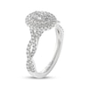 Thumbnail Image 2 of THE LEO Ideal Cut Diamond Oval Halo Engagement Ring 7/8 ct tw 14K White Gold