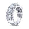 Thumbnail Image 2 of THE LEO Legacy Lab-Grown Diamond Emerald & Round-Cut Anniversary Band 2-1/2 ct tw 14K White Gold