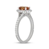 Thumbnail Image 5 of Neil Lane Oval-Cut Citrine & Diamond Halo Engagement Ring 1/2 ct tw 14K White Gold