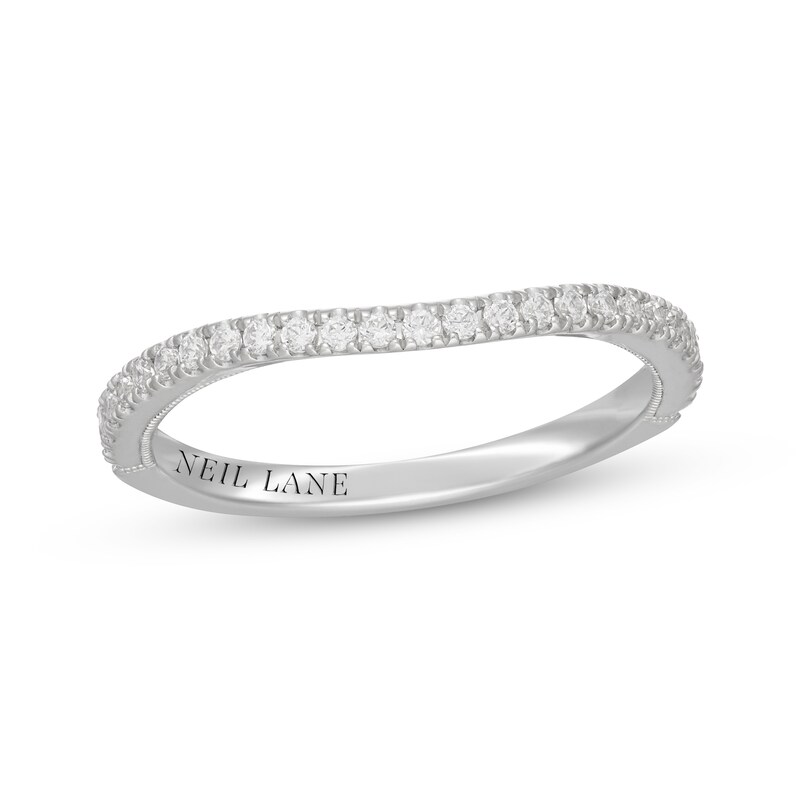 Main Image 1 of Neil Lane Diamond Contour Wedding Band 1/4 ct tw 14K White Gold