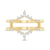 Thumbnail Image 3 of Now + Forever Marquise & Round-Cut Diamond Contour Enhancer Ring 1/4 ct tw 14K Yellow Gold