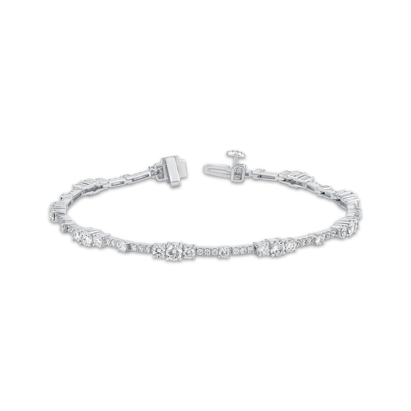 Main Image 1 of Memories Moments Magic Lab-Grown Diamond Bracelet 3 ct tw 14K White Gold 7&quot;