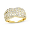 Thumbnail Image 1 of KAY Lab-Grown Diamonds Multi-Row Crossover Ring 1 ct tw 10K Yellow Gold