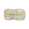 Thumbnail Image 3 of KAY Lab-Grown Diamonds Multi-Row Crossover Ring 1 ct tw 10K Yellow Gold