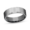 Thumbnail Image 1 of Now + Forever Satin-Finish Wedding Band Gray Tantalum 7mm