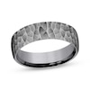 Thumbnail Image 1 of Now + Forever Hammered Wedding Band Gray Tantalum 6.5mm