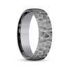 Thumbnail Image 2 of Now + Forever Hammered Wedding Band Gray Tantalum 6.5mm