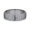 Thumbnail Image 3 of Now + Forever Hammered Wedding Band Gray Tantalum 6.5mm