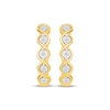 Thumbnail Image 2 of Diamond Twist Hoop Earrings 1/8 ct tw 10K Yellow Gold